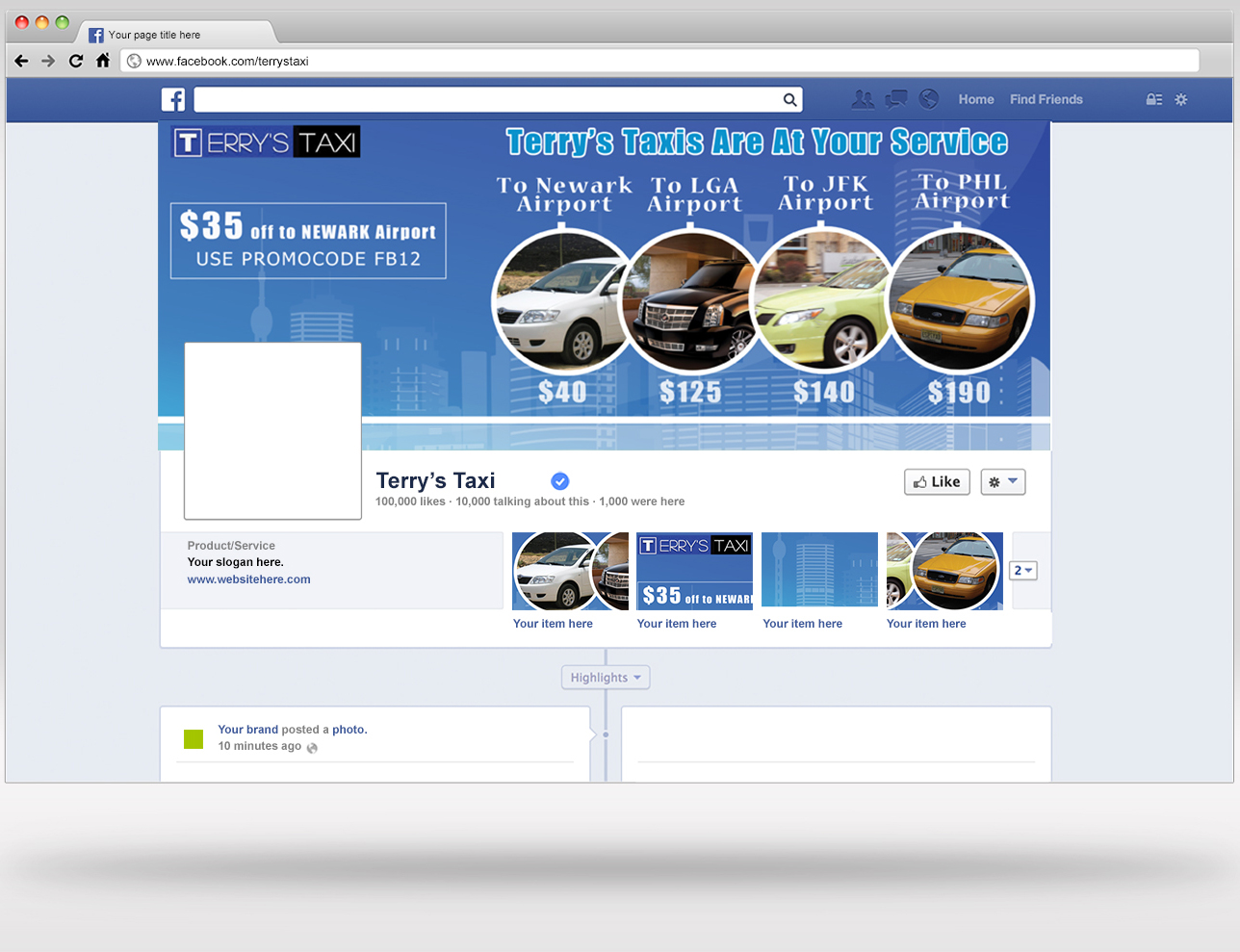 Banner Ad Design by i'M-Suman for TERRY'S TAXI | Design #8454996