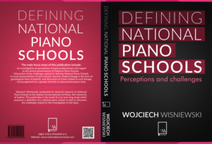 Book cover for publishing doctoral research about various national styles of piano playing. | Buchumschlag Design von Gfx.26™