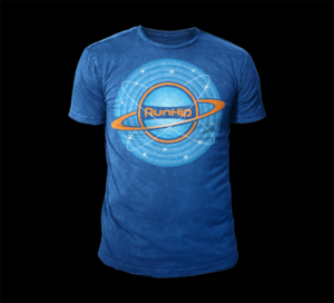 T-shirt design that adapts our logo to look like planets orbiting a star | Diseño de Camiseta por D'Mono