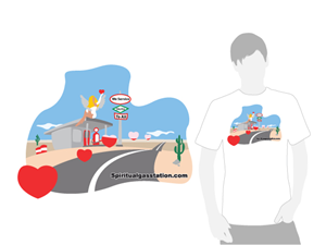 Spiritual Gas Station.com T-shirt logo design | Diseño de Camiseta por A DESIGN FOR YOU