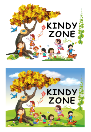 KINDY ZONE | Logo Design by Intro Base