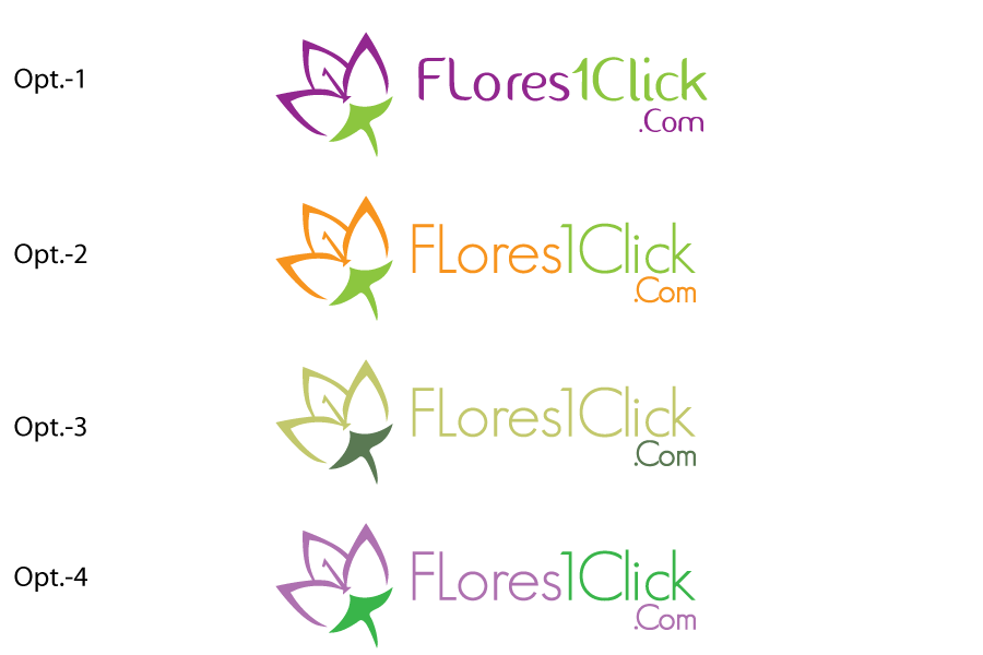 Logo Design by Ajay Soni for Flores1Click - NIF: B-94055530 | Design #2023199