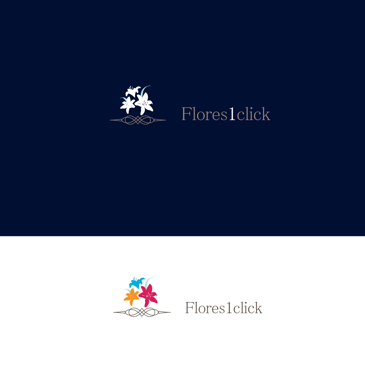 Logo-Design von grizz wells für Flores1Click - NIF: B-94055530 | Design #2056225