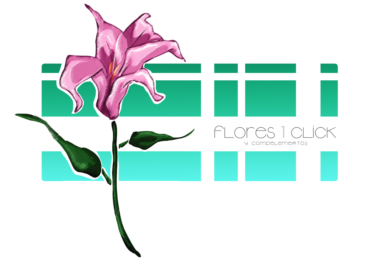 Logo Design by Sara  for Flores1Click - NIF: B-94055530 | Design #2047736