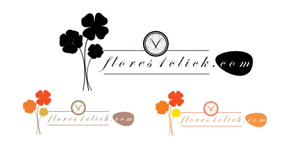Logo Design by Mandy Illustrator for Flores1Click - NIF: B-94055530 | Design #1997169