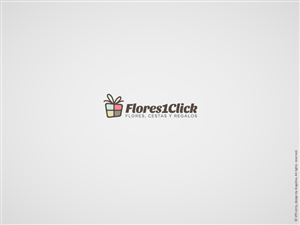 Diseño de Logo por Angelina para Flores1Click - NIF: B-94055530 | Diseño: #2055501