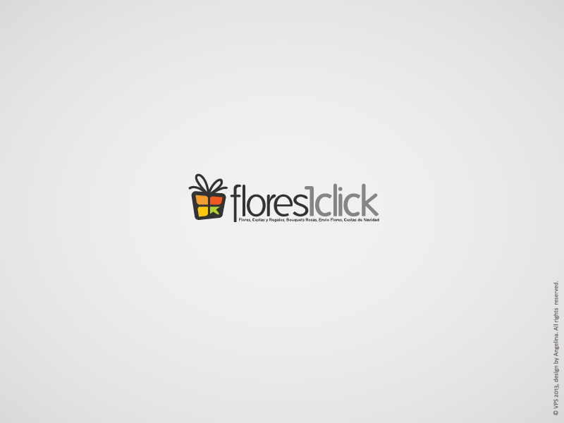 Logo Design by Angelina for Flores1Click - NIF: B-94055530 | Design #2060148