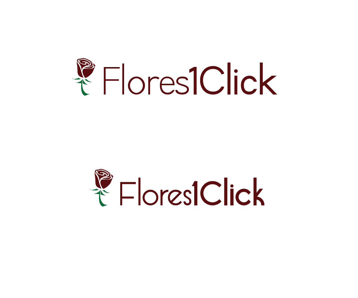 Logo Design by Meow Mix for Flores1Click - NIF: B-94055530 | Design #2053260