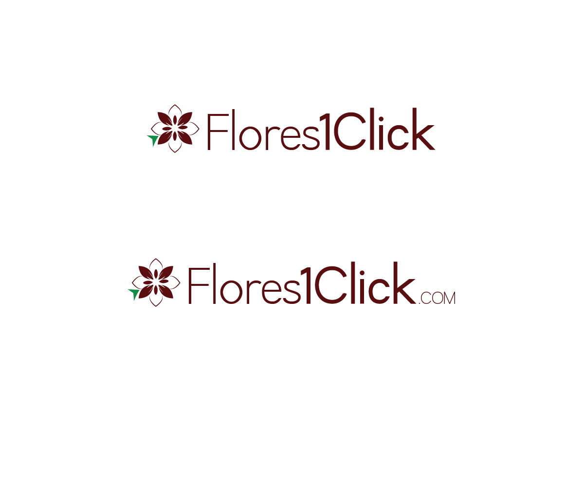 Logo Design by Meow Mix for Flores1Click - NIF: B-94055530 | Design #2053261