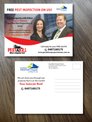 FREE PEST INSPECTION ON US!! | Postcard Design by alex989
