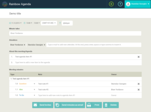 Design for Agenda app (online tool) (#102244) | Web Design by RupalTechno