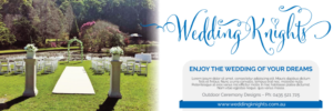 Wedding Knights - Outdoor Ceremony Designs | Advertisement Design by JCR