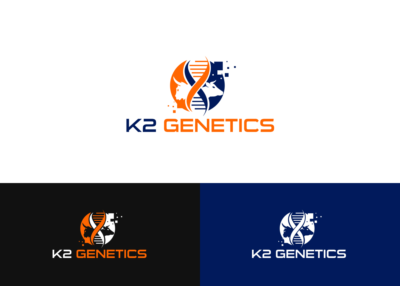 Logo Design by BehindSymbols for K2 Genetics | Design #8532129
