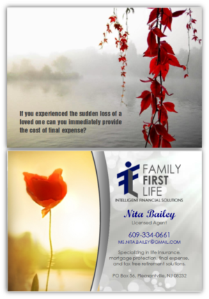 Postcard Design for Licensed Financial Agent | Postkarten-Design von citygirl17