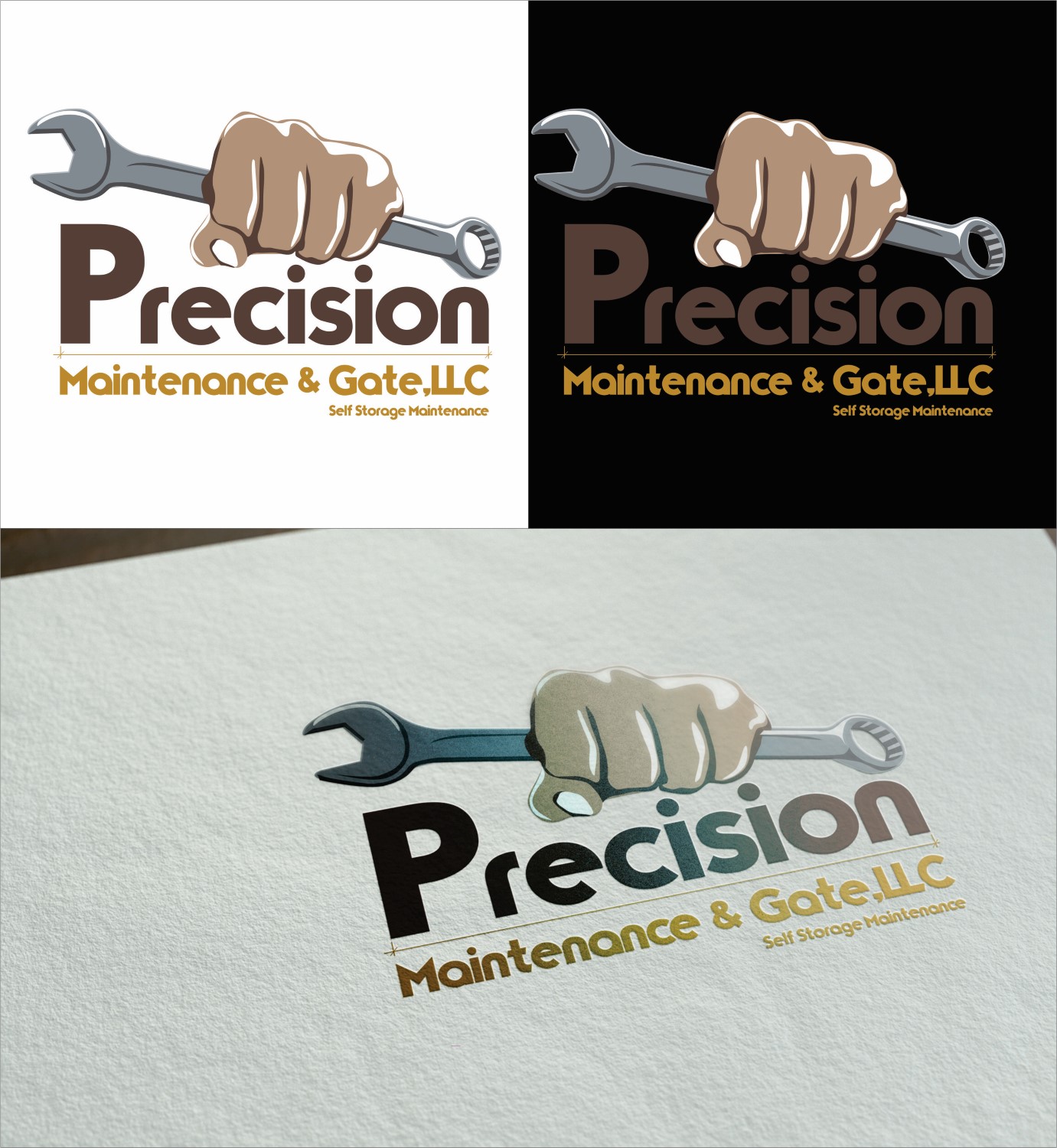 Logo-Design von DG für Precision Maintenance and Gate,LLC | Design #8464303