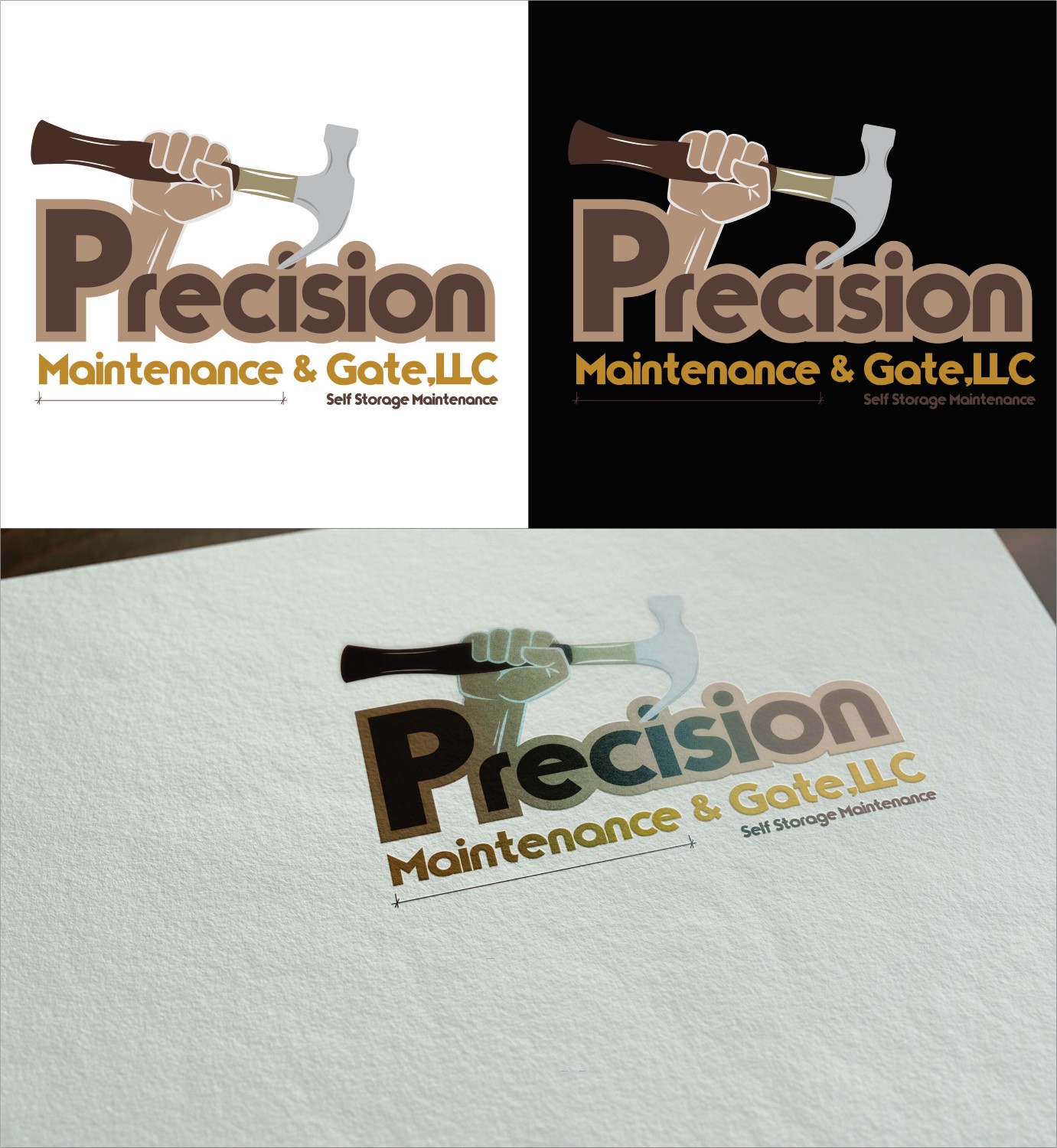 Diseño de Logo por DG para Precision Maintenance and Gate,LLC | Diseño #8464304
