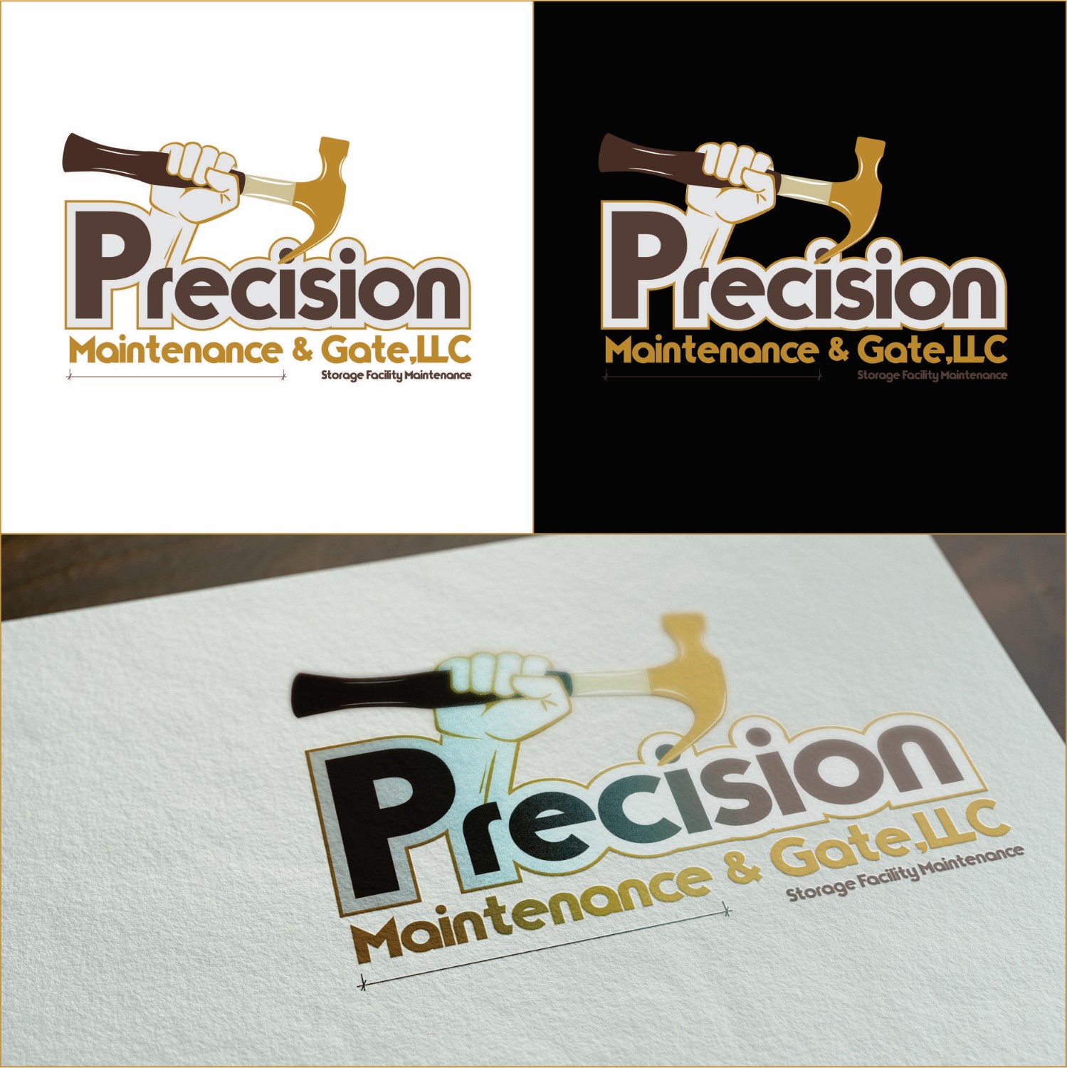 Logo-Design von DG für Precision Maintenance and Gate,LLC | Design #8476779