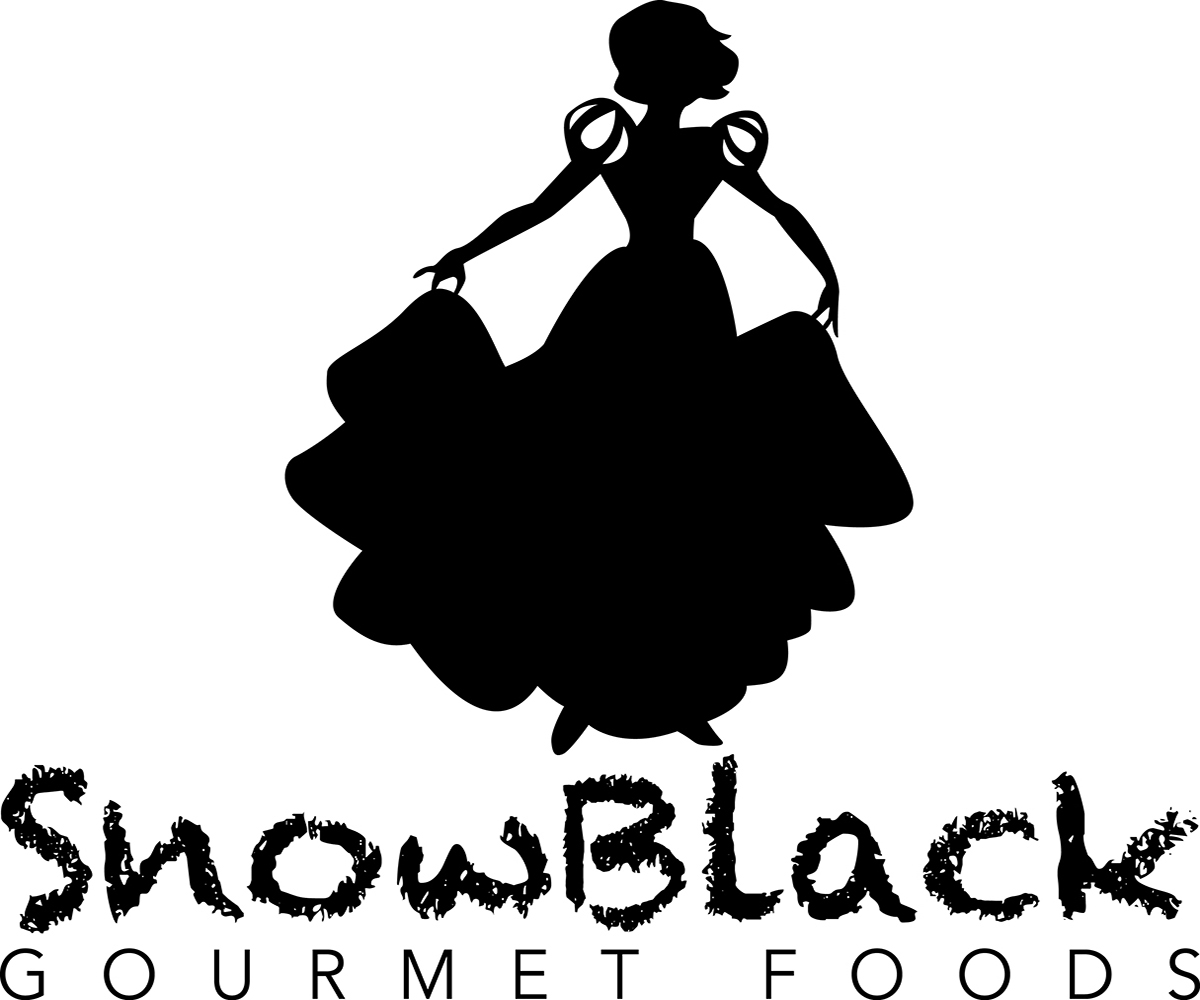 Diseño de Logo por WordsandPictures para SnowBLACK Gourmet Food | Diseño #1985908