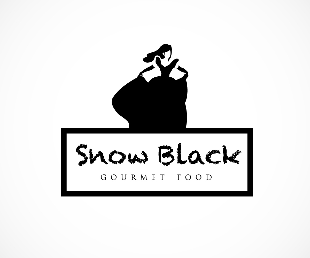 Logo Design by wolf for SnowBLACK Gourmet Food | Design #2006069