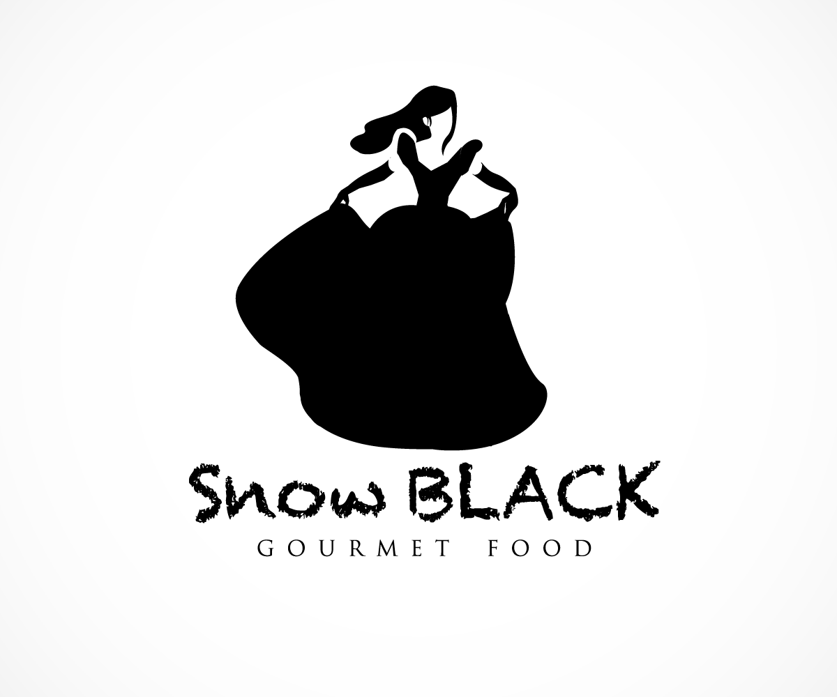 Logo Design by wolf for SnowBLACK Gourmet Food | Design #2013574