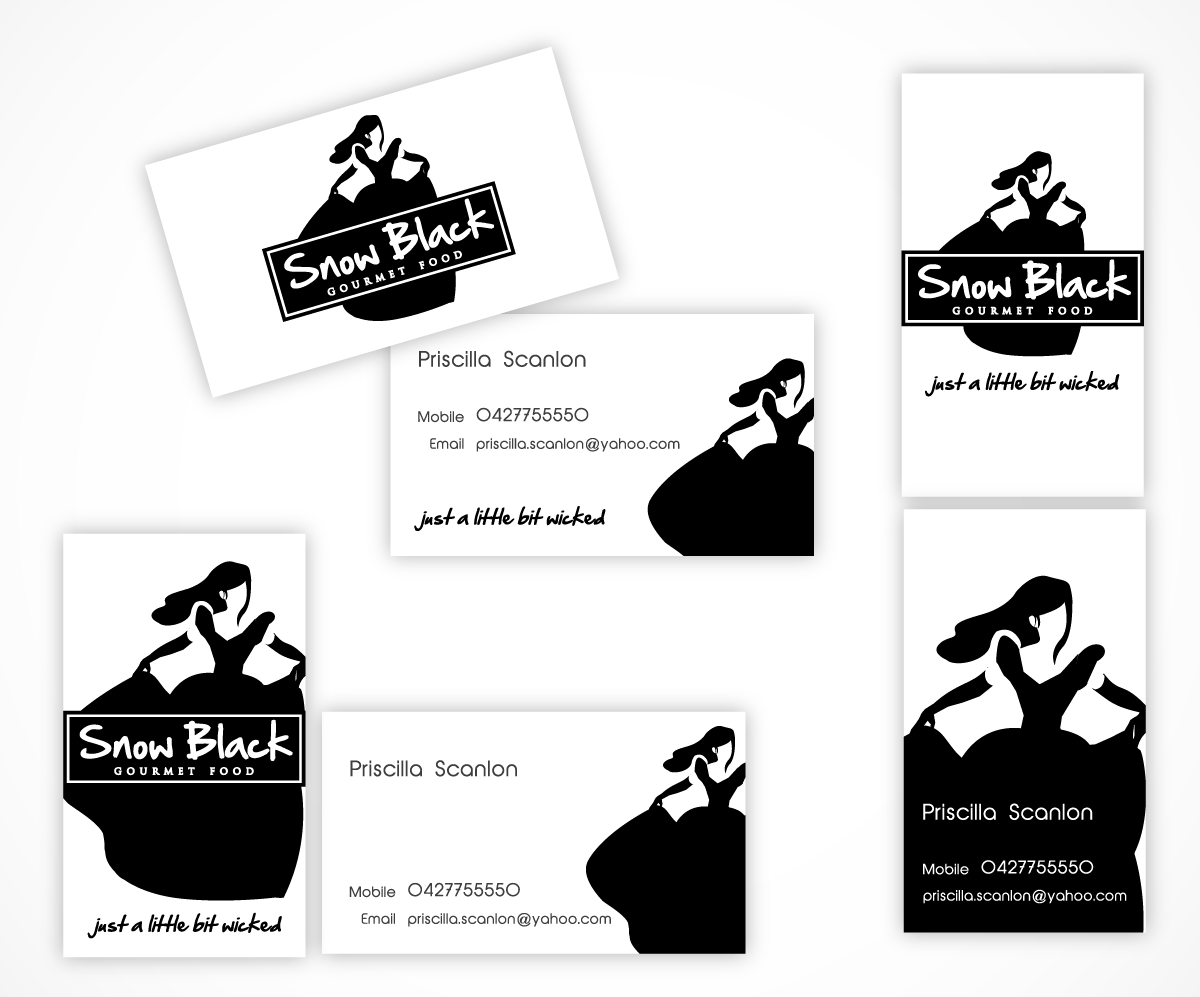 Diseño de Logo por wolf para SnowBLACK Gourmet Food | Diseño #2027682