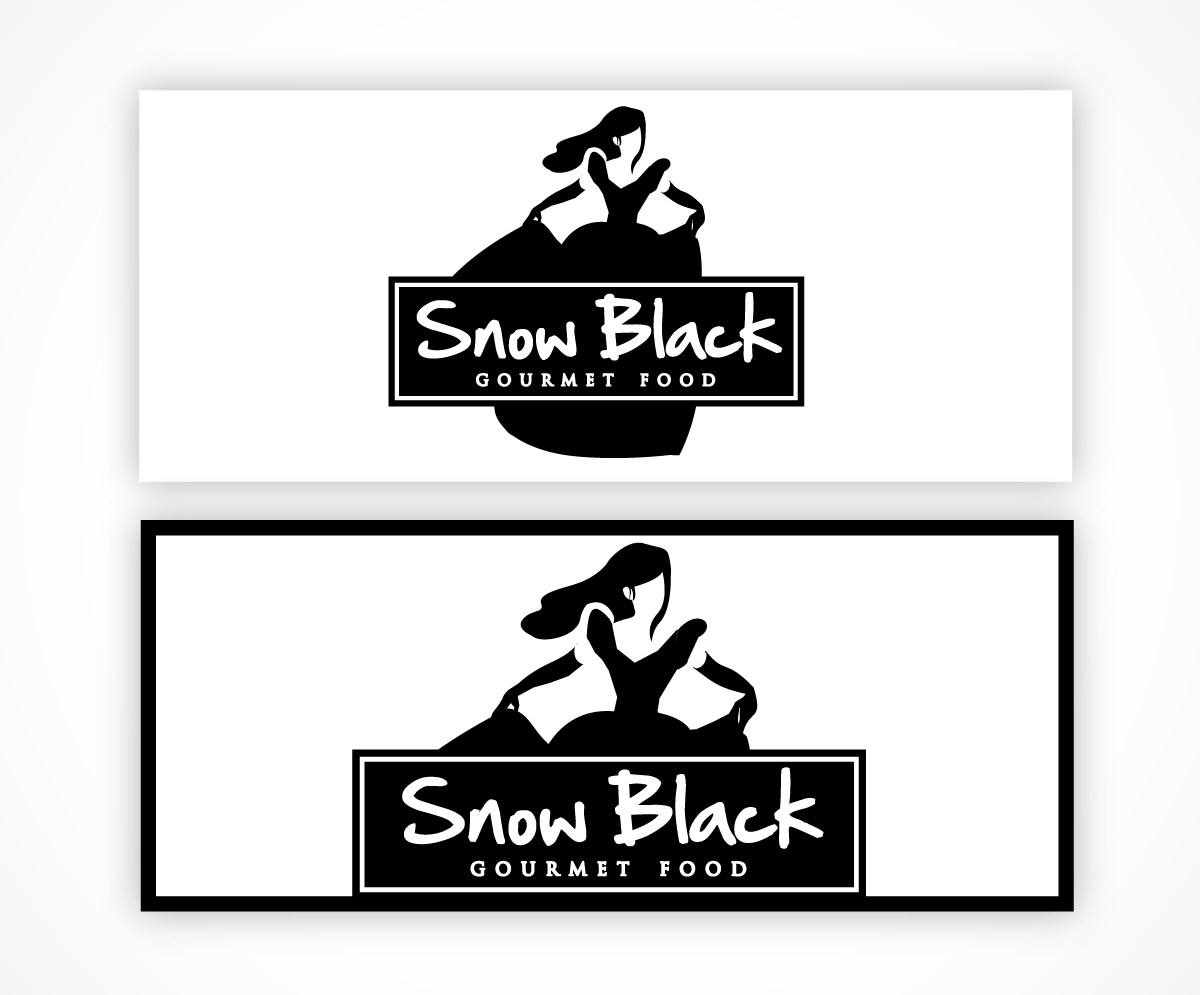Logo Design by wolf for SnowBLACK Gourmet Food | Design #2028013