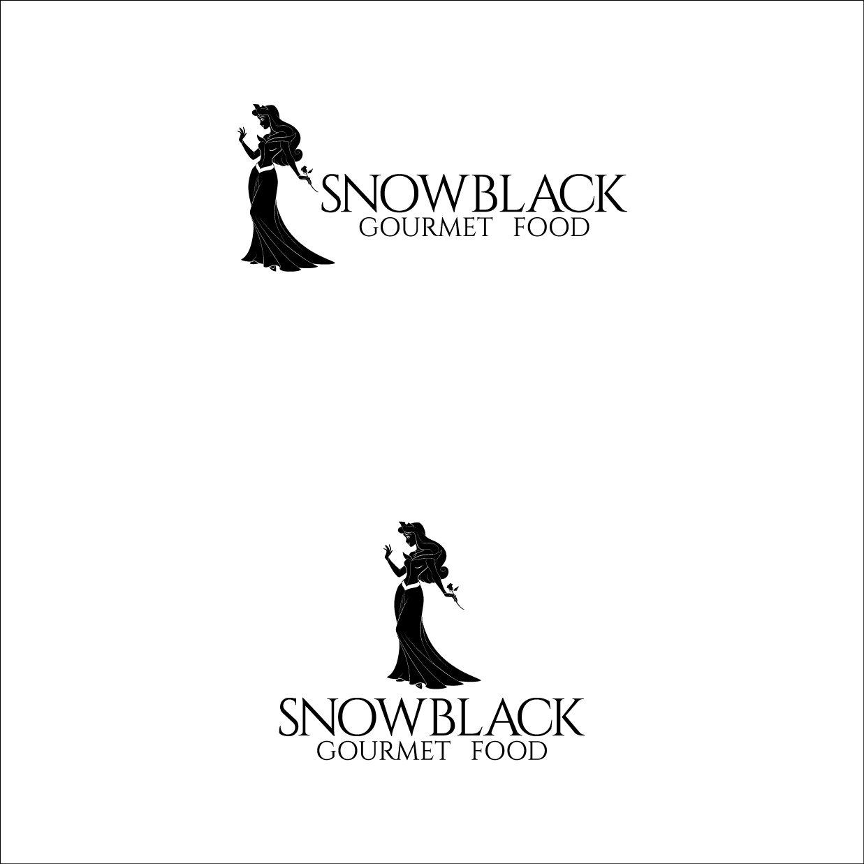 Logo Design by gauravgraphy for SnowBLACK Gourmet Food | Design #2025263