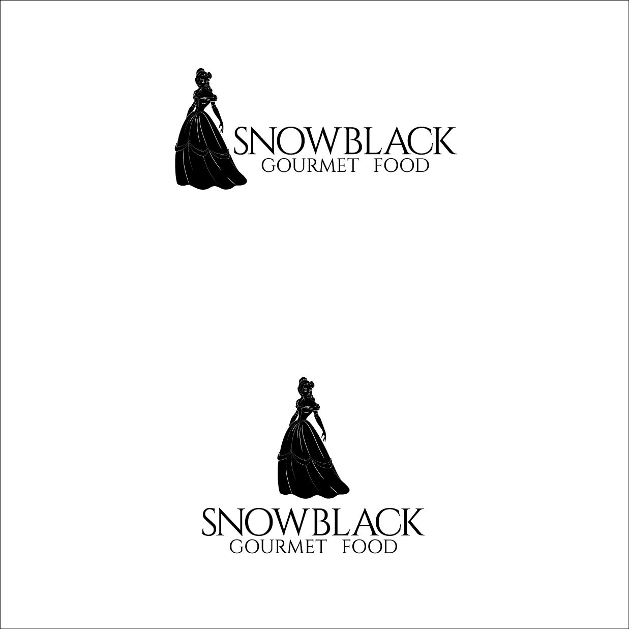 Logo Design by gauravgraphy for SnowBLACK Gourmet Food | Design #2025264