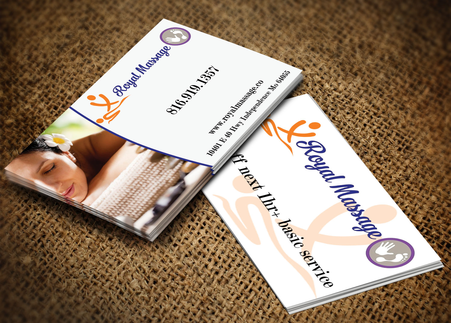 Business Card Design by Lanka Ama for Royal Massage | Design #8462266
