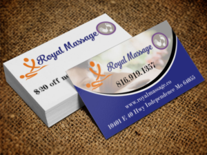 Business Card Design by Lanka Ama for Royal Massage | Design: #8462270