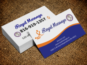 Business Card Design by Lanka Ama for Royal Massage | Design: #8463117