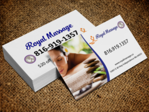 Business Card Design by Lanka Ama for Royal Massage | Design: #8463119