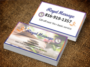 Business Card Design by Lanka Ama for Royal Massage | Design: #8463120