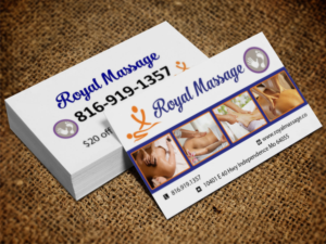 Business Card Design by Lanka Ama for Royal Massage | Design: #8463121