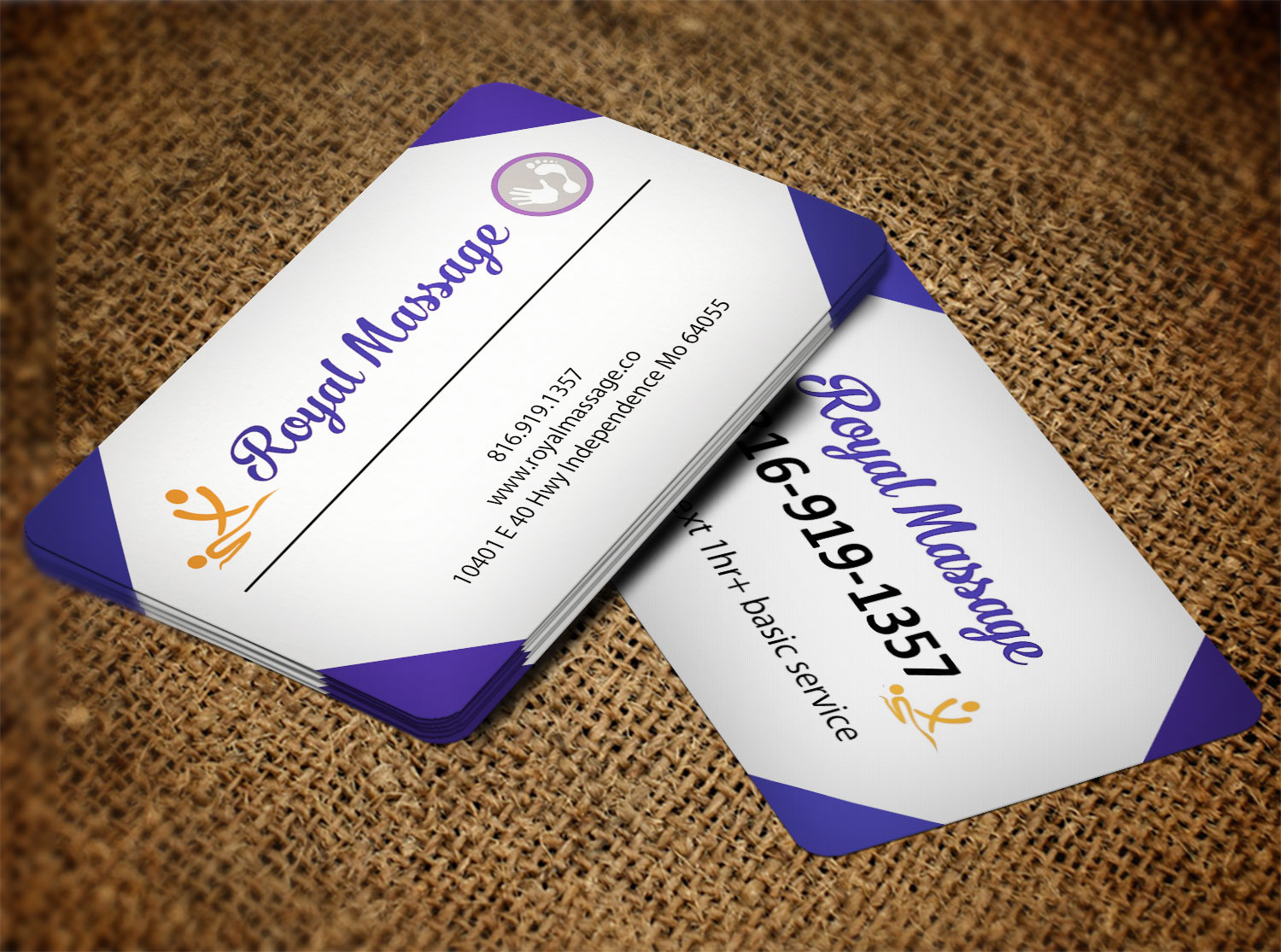 Diseño de Tarjeta de Presentación por Lanka Ama para Royal Massage | Diseño #8463124