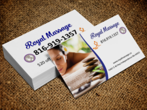 Business Card Design by Lanka Ama for Royal Massage | Design: #8463125