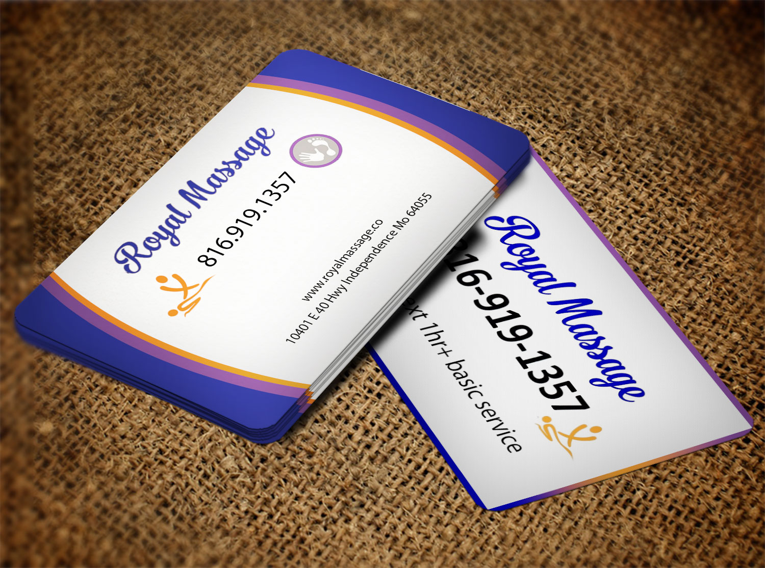 Diseño de Tarjeta de Presentación por Lanka Ama para Royal Massage | Diseño #8463126