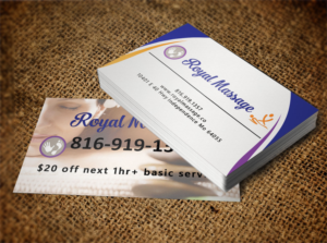 Business Card Design by Lanka Ama for Royal Massage | Design: #8463134