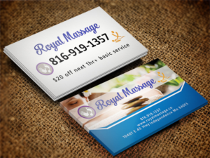 Business Card Design by Lanka Ama for Royal Massage | Design: #8463135