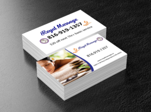 Business Card Design by Lanka Ama for Royal Massage | Design: #8469517