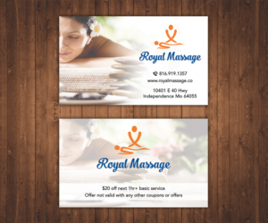 Diseño de Tarjeta de Presentación por Stylez Designz para Royal Massage | Diseño: #8488950