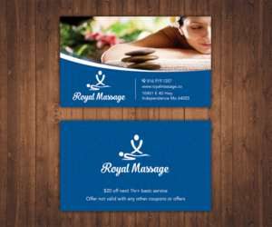 Diseño de Tarjeta de Presentación por Stylez Designz para Royal Massage | Diseño: #8520518