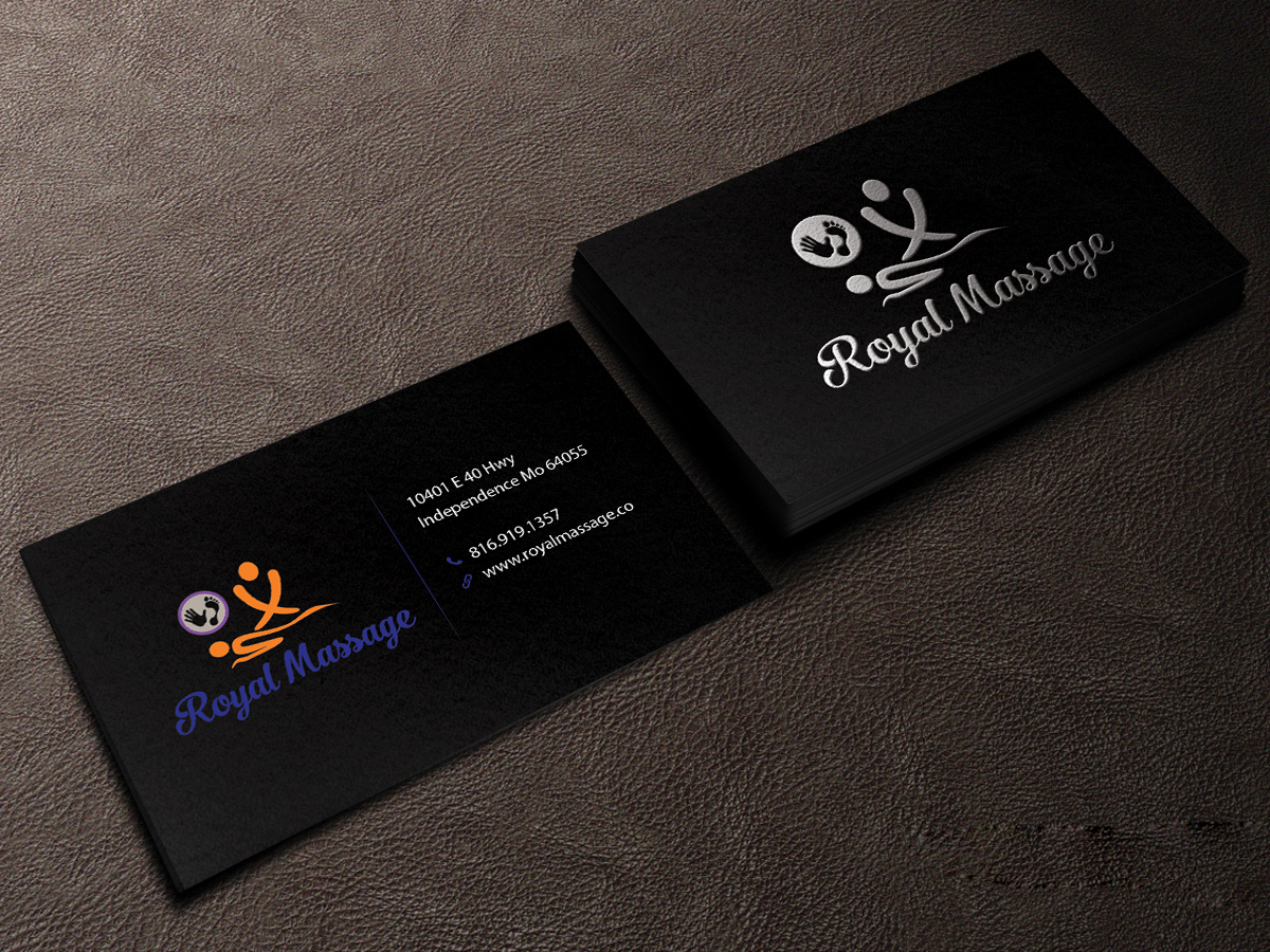 Diseño de Tarjeta de Presentación por Creations Box 2015 para Royal Massage | Diseño #8462569