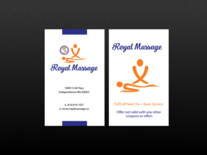 Diseño de Tarjeta de Presentación por Creations Box 2015 para Royal Massage | Diseño: #8462570