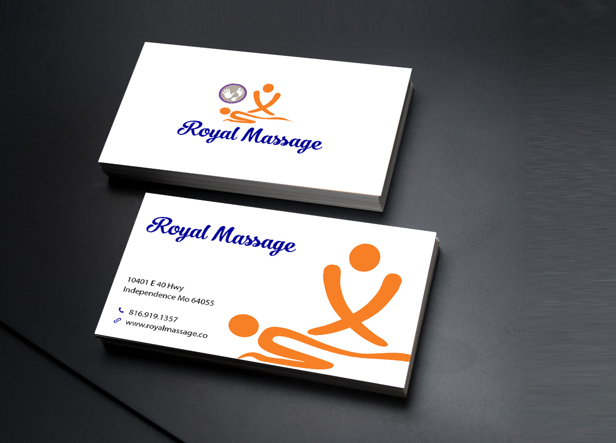 Diseño de Tarjeta de Presentación por Creations Box 2015 para Royal Massage | Diseño #8462614