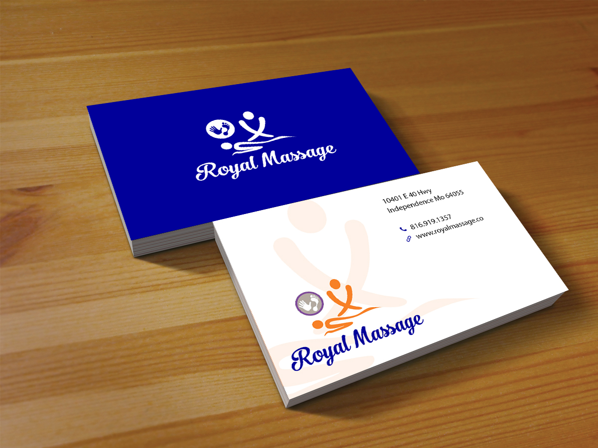 Visitenkarten-Design von Creations Box 2015 für Royal Massage | Design #8462618