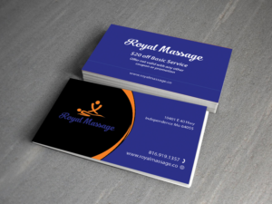 Business Card Design by Creations Box 2015 for Royal Massage | Design #9186188