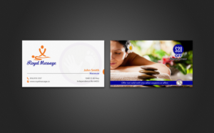 Diseño de Tarjeta de Presentación por chandrayaan.creative para Royal Massage | Diseño: #8504417