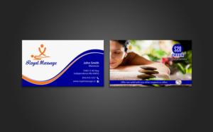 Diseño de Tarjeta de Presentación por chandrayaan.creative para Royal Massage | Diseño: #8521182