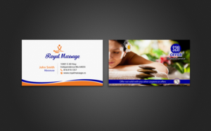 Diseño de Tarjeta de Presentación por chandrayaan.creative para Royal Massage | Diseño: #8521186